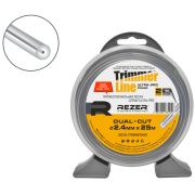 Леска Rezer 2.4мм DUAL-CUT  25м кругл.