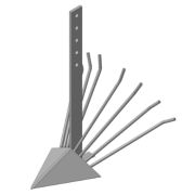 Картофелекопалка к м/б стойка 08*500мм, ширина 390мм без сцепки