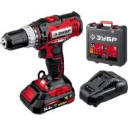 Шуруповерт аккум. ЗУБР Мастер ДШЛ-145-21 (14.4В, 1 АКБ,35Нм)