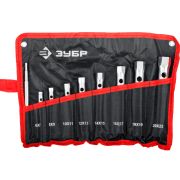 Набор ключей ЗУБР торцовые, трубчатые, 9 шт, 6 - 22 мм