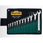 Набор комбинированных гаечных ключей KRAFTOOL 12 шт, 6-22 мм