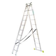 Лестница алюминиевая Вершина 2х10  2-х секционная