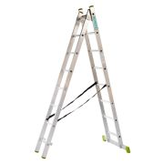 Лестница алюминиевая Вершина 2х8  2-х секционная