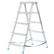 Стремянка Лебедянь алюминиевая двухсторонняя 5 ступеней  СДАА-005.00.000