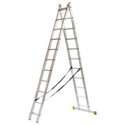 Лестница алюминиевая Вершина 2х11  2-х секционная