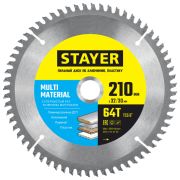Диск пильный 210*30/32, 64Т STAYER  Multi Material, по алюминию, супер чистый рез