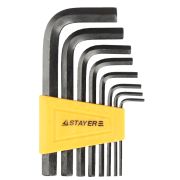 Набор STAYER STANDARD ключи имбусовые HEX 2-10мм, 8 пр.