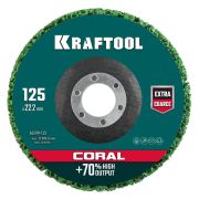 Круг полимерно-шлифовальный KRAFTOOL 125х22,2мм синтетический, абразивный