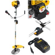 Триммер Denzel DT-52E бенз. (2.2кВт, э/стартер, диск, леска)