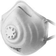 Полумаска ЗУБР ФК-80 фильтрующая коническая, с клапаном, класс защиты FFP1