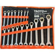 Набор рожковых ключей YAOTO 18пр 8-32мм трещоточные, чехол (сумка)