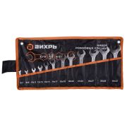 Набор рожковых ключей Вихрь 12 шт. 6-32, чехол
