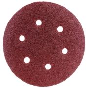 Круг шлифовальный ЗУБР «СТАНДАРТ»  150 мм Р120, 5шт из абразивной бумаги на велкро основе, 6 отв.