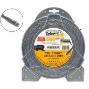 Леска Rezer 2.4 мм TRI-TWIST Ultra-pro  35м витой треугол.