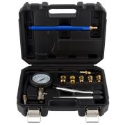 Компрессометр АВТОДЕЛО М14х1.25, удлин. 190мм, стрелочный, бензин, 10 пр., кейс