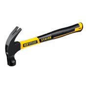 Молоток-гвоздодёр STAYER Hercules-M столярный 450г с фиберглассовой рукояткой