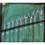 Набор комбинированных ключей SATA CR-V 9пр 8-19мм на полотне