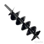 Шнек для грунта Carver GDB-200/2 двухзаходный (d пос=20мм, D=200мм, L=80см)