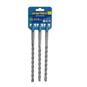 Бур ПРАКТИКА SDS-plus 10х210 мм, 3 шт, серия «Мастер», клипса