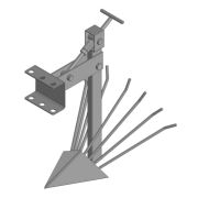 Картофелекопалка к м/б стойка труба 20*40мм со сцепкой