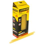 Стержни клеевые STAYER 11х200мм 40шт желтые по бумаге и дереву
