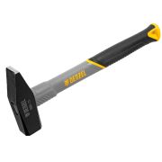 Молоток Denzel 800гр. кованый, фиберглассовая ручка с TPR покрытием