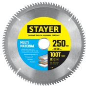 Диск пильный 250x32/30мм,STAYER Multi Material 100Т  по алюминию и пластику, супер чистый рез