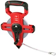 Рулетка AMO R700 100мх13мм геодезическая, нейлоновый корпус, стальная лента