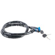 Замок ЗУБР «ПРОФЕССИОНАЛ», тросовый, усиленный, 3 ключа в комплекте, длина троса 1000мм, d 18мм
