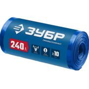 Мешки строит.мусорные ЗУБР Профессионал 240л, 10шт, синие, особопрочные