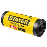 Мешки 360л, строит.мусорные STAYER HEAVY DUTY 10шт, черные, особопрочные