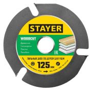 Диск пильный 125*22.2мм STAYER WOODCUT 3 резца для УШМ