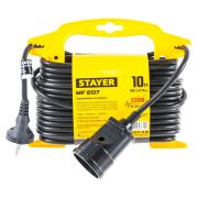Удлинитель на рамке STAYER 10м MF 207 2200 Вт, ПВС 2х0,75