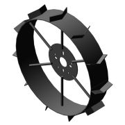 Грунтозацепы (пара) к м/б д.585мм, ш.120мм под универсальную ступицу, сплошной обод