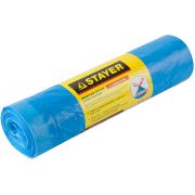Мешки STAYER мусорные 120л, 10шт, синие, особопрочные с завязками