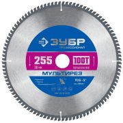 Диск пильный 255х30мм 100Т ЗУБР Мультирез по алюминию