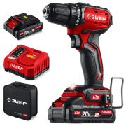 Шуруповерт аккум. ЗУБР ДБ-45-22 (20В, 45Нм, 2 АКБ)