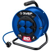 Удлинитель н/катушке ЗУБР ПВС-315 20м силовой 3500Вт, 3х1,5мм2