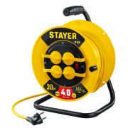 Удлинитель н/катушке STAYER М-325 30м силовой, провод ПВС 3х2,5мм2, 4000Вт, IP44