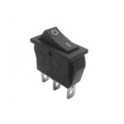 Выключатель KCD3-3P, черный 15А, 250VAC