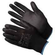 Перчатки рабочие нейлоновые Gward Black 12 пар 9/L